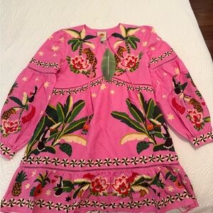 FARM Rio Pink Floral Mini Dress size Small
